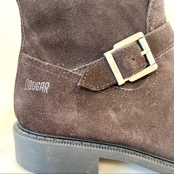 Like New! Cougar “Janet” Brown Suede Leather High Ankle Boot - Picture 4 of 8